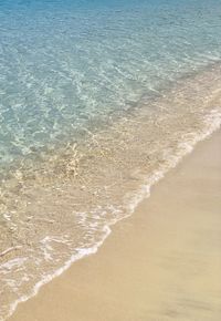 High angle view of beach against sea