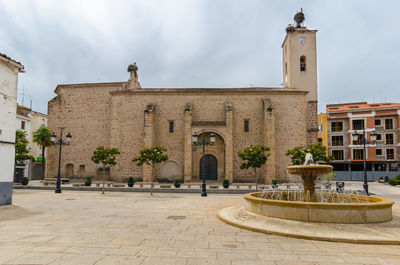 Exterior of historic building against sky