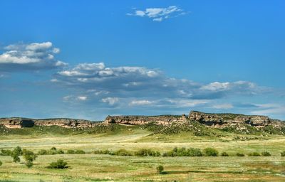 Scenic view of landscape against sky