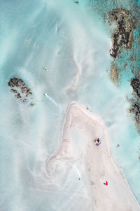 High angle view of water