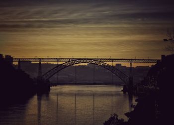 Bridge over river in city