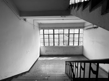 Interior of abandoned building