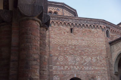 Low angle view of historical building against sky