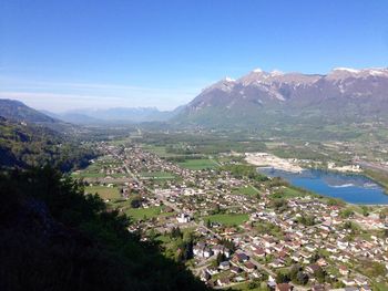 Scenic shot of mountain range