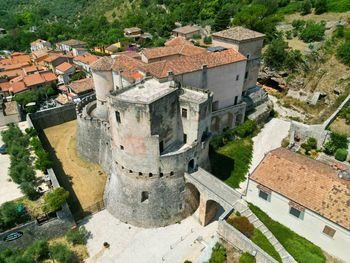 High angle view of  castello pandone