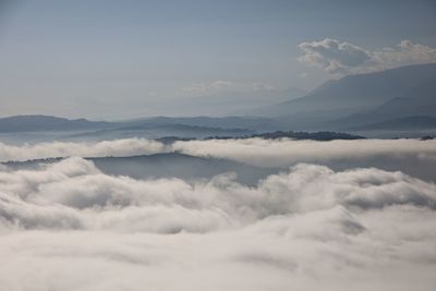 Low angle view of clouds in sky