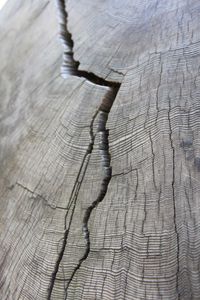 Full frame shot of cracked wood