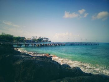 Scenic view of sea against sky