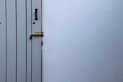 Close-up of closed door