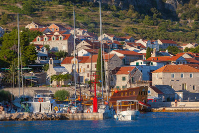 Supetar town on brac island, croatia