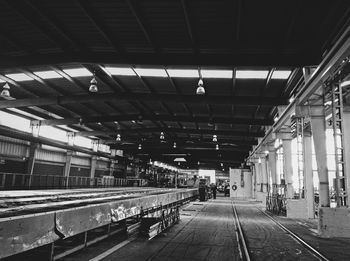 Railroad station platform