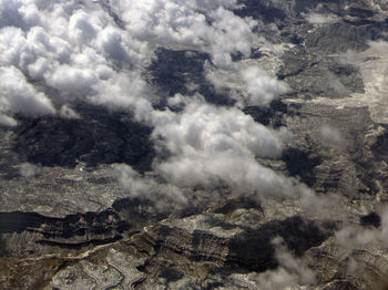 Aerial view of clouds in sky