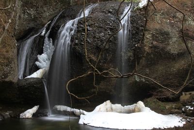 River flowing through rocks