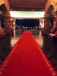 Surface level of underground walkway