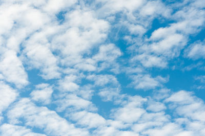 Low angle view of clouds in sky