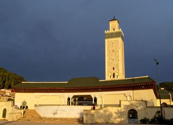 Low angle view of historic building against sky