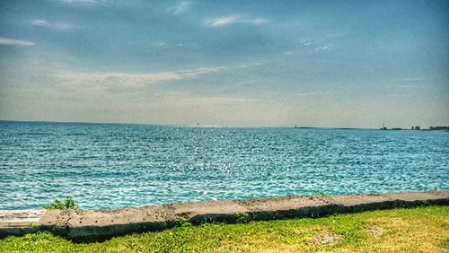 Scenic view of sea against sky