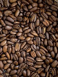 Full frame shot of coffee beans