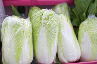 Close-up of vegetables for sale in market