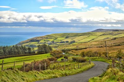 Scenic view of landscape against sky