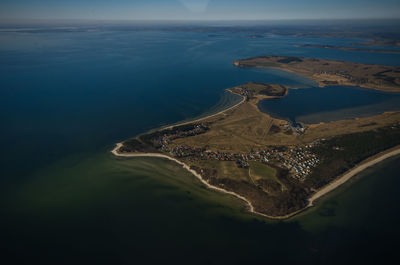 Aerial view of sea