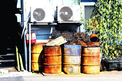 Stack of potted plant