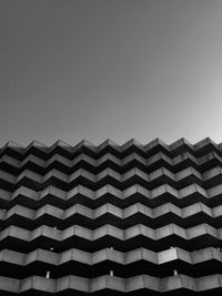 Low angle view of building against clear sky