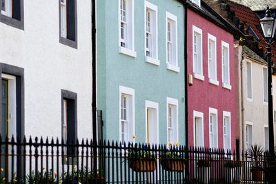 View of residential buildings in city