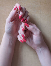 Close-up of woman hand with tattoo