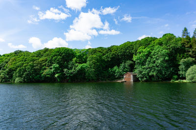 Landscape of lake windermere at lake district national park in united kingdom