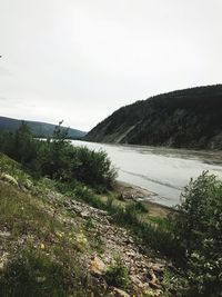 Scenic view of landscape against clear sky