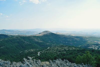 Scenic view of landscape against sky