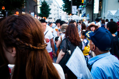 Crowd at night