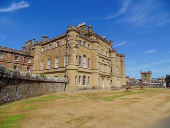 Low angle view of a historical building against the sky