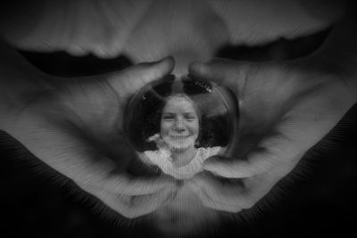 Close-up portrait of young woman