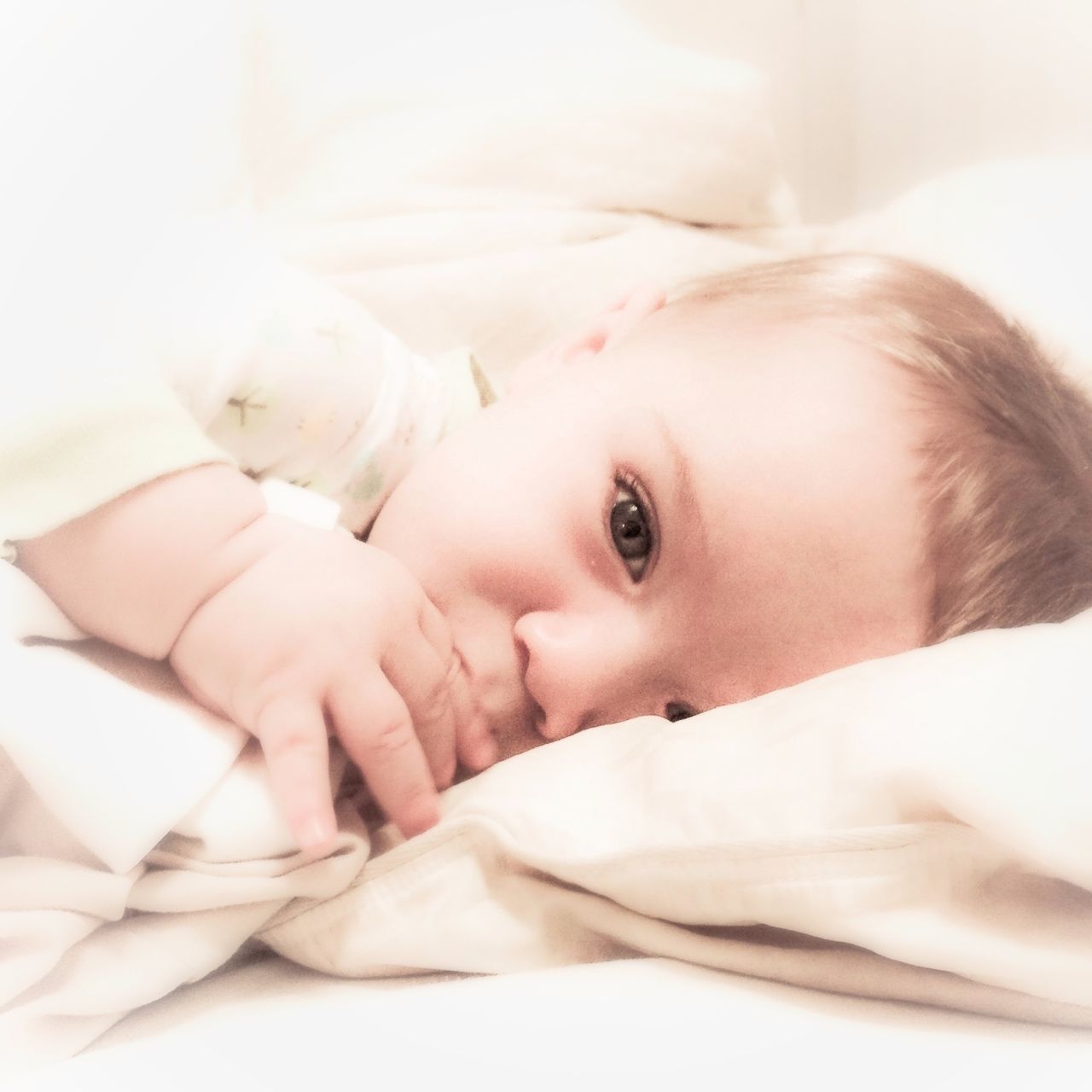 indoors, bed, relaxation, person, close-up, innocence, cute, lying down, childhood, baby, lifestyles, headshot, sleeping, babyhood, young women, eyes closed, resting, portrait