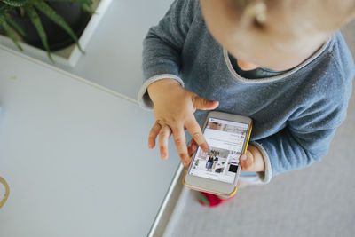 Girl using cell phone