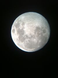 Low angle view of moon in sky