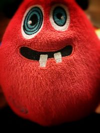 Close-up of red object