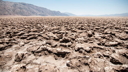 View of death valley national park against sky