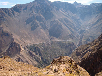 Scenic view of mountains