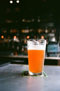 Close-up of drink on table