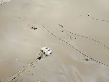 Aerial view of oil sands