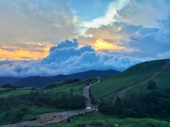 Scenic view of landscape against sky