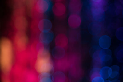 Defocused image of illuminated lights