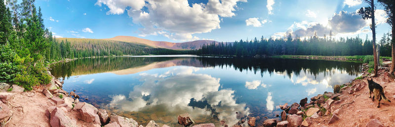 Reflected like as if time stood still, spirit lake in the high uintas 10,000 ft