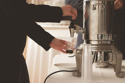 Close-up of coffee maker