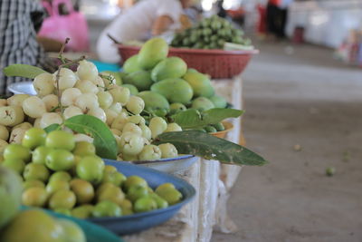 Close-up of fruits for sale in market