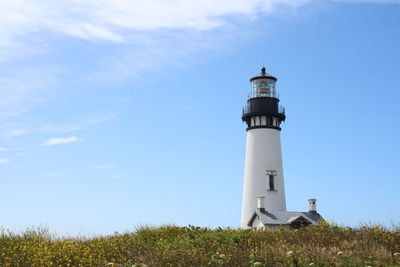 Low angle view of lighthouse