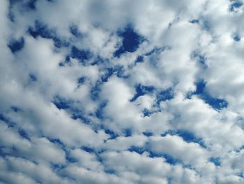 Low angle view of cloudy sky